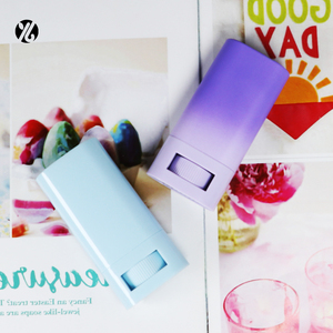 In Stock PP Cosmetic Packaging Oval Shape Sustainable Mini Portable Deodorant Stick Containers