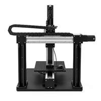 Sistema de movimiento lineal de mesa multieje con actuador de husillo de bolas de aluminio, probado con láser, para posicionamiento XYZ, con engranajes, rodamientos y motor.