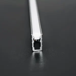 超スリムなW 6.7mm * H9mmカスタム長さのアルミ製ワードローブLEDシェルフストリップライトに凹型