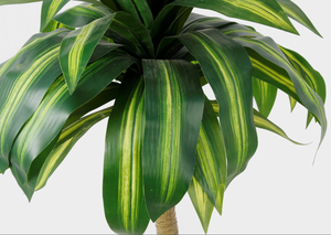 Piante di canna da giardino naturale di alta qualità artificiale Dracaena Fragrans 100CM 70 foglie albero artificiale seta pianta finta - Product Image 4