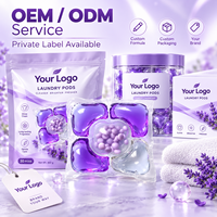 5 1 Butiran Pewangi Pakaian Bentuk Hati Ramah Lingkungan Sekali Pakai Aroma Tahan Lama OEM ODM Label Pribadi Pakaian Kustom