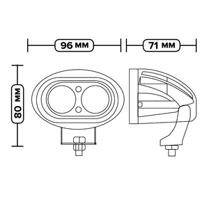<span class=keywords><strong>Zenyo</strong></span> 4 "20W punto azul o punto rojo carretilla elevadora luz Led luz de advertencia de trabajo para carretilla elevadora Tractor - Product Image 5