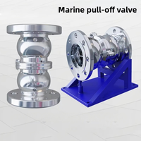 Robinet de décharge rapide marin de grande taille pour transfert d'huile, dispositif de décharge d'urgence pour quai, en acier inoxydable, pour déchargement de camions-citernes, raccord femelle