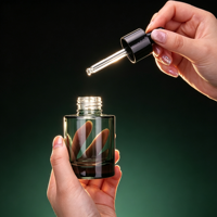 Flacon compte-gouttes 50 ml en verre pour sérum et crème visage, avec design sérigraphié – Offre Spéciale