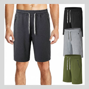 Pantalones cortos de entrenamiento elásticos para hombre de tendencia Bermudas de nuevo diseño de alta calidad para hombre con bolsillos laterales personalizados - Product Image 1