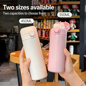 Stainless Steel Insulated Vacuum Cup with Bouncing Lid and Straw Travel Cups with Lids Customized logo - Product Image 6