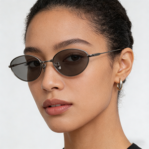 <span class=keywords><strong>Lunettes</strong></span> de soleil vintage ovales en titane, monture dorée, verres jaunes, monture filaire, <span class=keywords><strong>lunettes</strong></span> de mode pour hommes et femmes, légères, vente en gros - Product Image 3