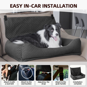 OEM ODM Factory Custom Travel Outdoor <strong>Dog</strong> cat <strong>Pet</strong> Car Cotton Seat <strong>Dog</strong> Car Bag Seat Waterproof Washable Cover - Product Image 2