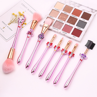 2024 Produk Terlaris 8 Pcs Desain Baru Kuas Makeup Wajah Sailor Moon Concealer Eyeliner Kuas Cukur Serat Sintetis Plastik