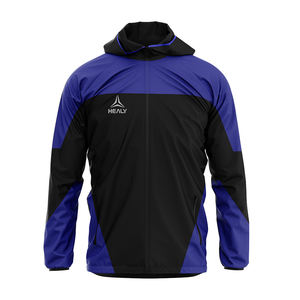 Veste imperméable et coupe-vent en softshell pour le sport, avec fermeture éclair, pour les clubs professionnels, durable, entraînement, unisexe, sportive - Product Image 1