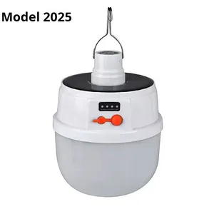 Перезаряжаемый светодиодный фонарь для кемпинга и дома с солнечной батареей, электрическим дисплеем, для уличного использования и аварийного освещения - Product Image 5