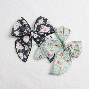 Accessoires pour cheveux personnalisés avec motif imprimé, queues de cheval, fleurs, nœud <span class=keywords><strong>Liberty</strong></span> of London, nœud, bandeau pour cheveux pour le printemps et l'été - Product Image 1