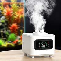 Humidificateur d'air externe silencieux pour jardin, aquarium, bassin à poissons, rocaille et aménagement paysager, avec fonction de brumisation et remplissage automatique d'eau par seau atomiseur
