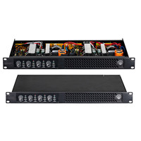 Amplificateur de puissance professionnel 4 canaux 400W classe D, amplificateur audio stéréo, montage en rack pour scène, DJ, club, bar, KTV, équipement sonore live