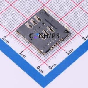 SIM205-TZ7P SIM Card Connector SMD Connector Self-Return Type Micro SIM Card Card Holder With Card Detection - Product Image 2