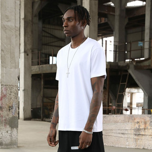 T-shirt da uomo in puro cotone |   Maglietta Estiva Casual a Maniche Corte in Tinta Unita di Alta Qualità, Traspirante e Assorbente, 210g, Vendita all'Ingrosso - Product Image 3