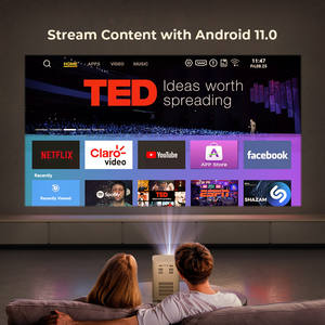 Projecteur vidéo intelligent Android Wifi LED LCD portable BYINTEK X15 Mini 4K Smart Proyector Pico Home Game Video Mini Projector - Product Image 3