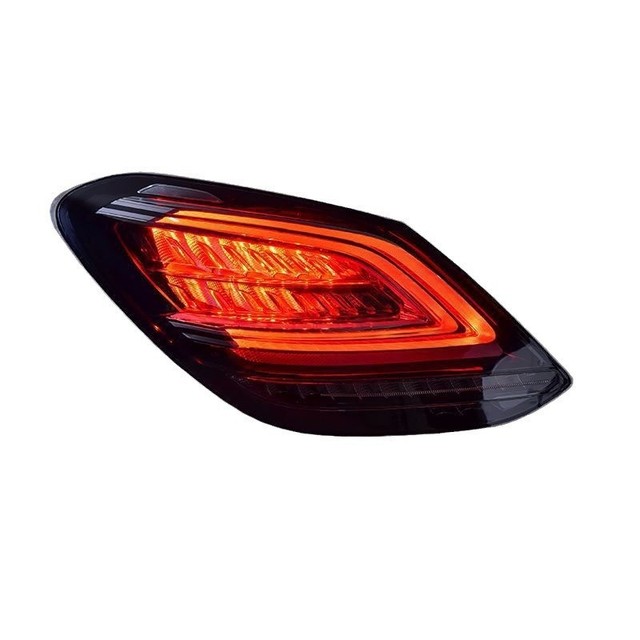 2015-2021 W205 C180 C200 C260 C300 LED Tail Light Upgrade 12V Red Lens Rear Lamp Yellow Light Color to 2019-2021 W205