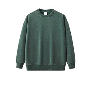 TKAN351D Fabricant de vêtements pour hommes Mode personnalisée Décontracté Sweat à capuche à col rond lavé doublé de coton épais mélangé - Product Image 2