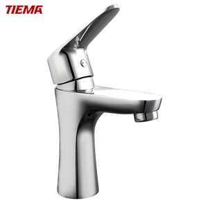 Nobile e contemporanea rubinetti per <span class=keywords><strong>bagno</strong></span> in ottone cromato qualità garantita a foro singolo con valvola in ceramica a manico singolo - Product Image 3