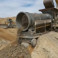 Nuevo Motor de Criba Rotatoria Sin Eje de Doble Capa Sentai para Separación de Arena/Suelo - Clasificación de Materiales en la Industria de la Construcción