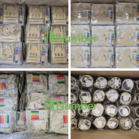 Kit de peinture DIY en bois découpé sur mesure pour l'Aïd et le Ramadan, ensemble d'artisanat pour enfants, décoration de table, cadeau pour fête à la maison