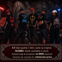 En stock T-shirt Scream de luxe 100% Coton pour Homme, Version Premium, Imprimé étoiles de créateur, Style Hip Hop, Coupe ample