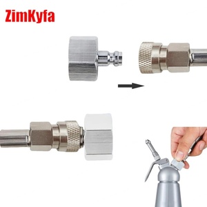 Vannes de régulation de pression pour crème fouettée ZimaKyfa, tuyau de remplissage de gaz NO2 transparent de 80 cm pour accessoires, cartouches N2O 0,95 L, 1500 psi - Product Image 4