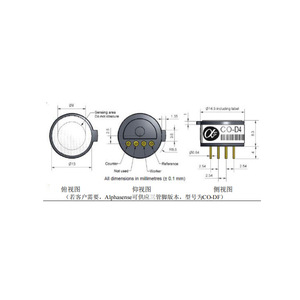 Sensor de Gas Monóxido de Carbono Alphasense Co-D4 de 14.5 mm de Diámetro para Monitoreo Ambiental - Product Image 1