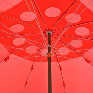 Sombrilla Portátil Roja de 150 cm para Exteriores, con Ventilación y Protección UV, para Playa, Jardín y Diversos Usos - Product Image 2