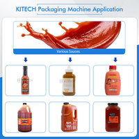 KITECH Jam Buah Otomatis Penuh Mengisi Capping Garis Label Jam Produksi