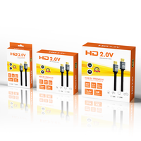 Câble HDMI SIPU de haute qualité 1m 1,5m 1,8m 3m 5m 10m 15m 20m 1080p 3D HDMI 4K Câble HDMI Audio Moniteur Ordinateur Utilisation domestique PVC Stock