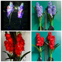 2024 nouveau Design étanche extérieur jardin pelouse chemin solaire LED fée tulipe fleurs noël chaîne piquet lumières