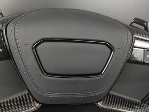 Volant de direction style F1 en fibre de carbone et cuir avec boutons multifonctions pour <span class=keywords><strong>Audi</strong></span> A3/A4/A5/A6/A7/A8/<span class=keywords><strong>Q5</strong></span>/Q7/RS Series - Product Image 3