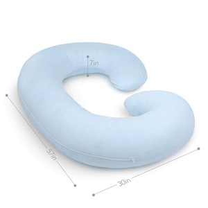 Oreiller de <span class=keywords><strong>maternité</strong></span> en forme de C, accessoire pour <span class=keywords><strong>dormir</strong></span> pour les femmes enceintes, <span class=keywords><strong>avec</strong></span> fermeture éclair - Product Image 5