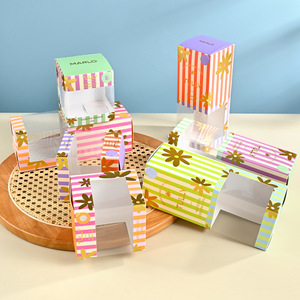 Emballage de bonbons écologique <span class=keywords><strong>personnalisé</strong></span>, boîte à manchon auto-montable avec fenêtre transparente, chocolat pour cadeaux, papier imprimé <span class=keywords><strong>personnalisé</strong></span> - Product Image 3