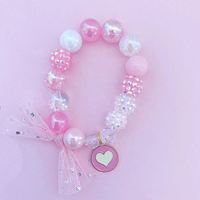 Nouveau Style 2024 enfants accessoires dessin animé étoile pendentif coloré perlé Bracelets mode bijoux Bracelets
