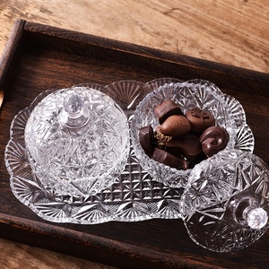 Boîte à bonbons en verre décorative gaufré, de <span class=keywords><strong>grande</strong></span> <span class=keywords><strong>taille</strong></span>, pièces - Product Image 6