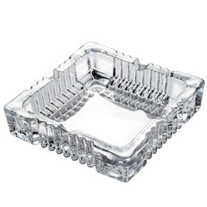 Deermei ที่เขี่ยบุหรี่แก้วคริสตัลขนาดใหญ่ดีไซน์สี่เหลี่ยมสไตล์จีนคลาสสิกสำหรับใช้ในบ้าน KTV ห้องนั่งเล่นสำนักงาน - Product Image 2