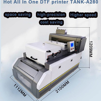 LINKO Hot PET Film DTF Ink Impresora DTF de 30cm A3 A2 30cm 60cm XP600 I3200 Set Todo en Uno Máquina de Impresión DTF y Secado de Polvo