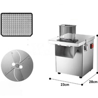 Automatische aardappel-wortel-snijmachine, commerciële groente-fruit-uien snij- en blokjesmachine