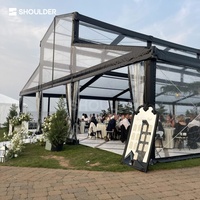 Tentes de mariage de luxe personnalisées en aluminium imperméables, tentes de réception de grande envergure pour cérémonies de mariage en plein air et événements