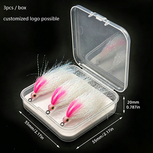 3 Stück pro Box Angel Fiber Streamer Fliegenfischen Nassfliegen für Forelle, Lachs und Steelhead – Angelköder - Product Image 3