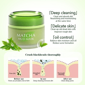 Masque Facial Détoxifiant Superfood à la Vitamine C et au Thé Vert Matcha Marque Blanche – Masque à l'Argile Éclaircissant en Gros OEM/ODM pour Tous Types de Peaux - Product Image 3