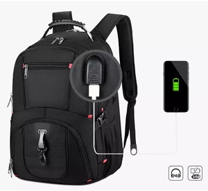 Custom Durable Waterproof 16-inch Men's Women's Business Travel Anti-theft Usb Laptop <b>Backpack</b> - Product Image 2