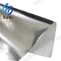 Sohi Aluminiumfolie Laminierte PE-Wärmedämmungsmembran mit PE-Netzverstärkung, Beschichtetes Schaumstoff-Isoliermaterial
