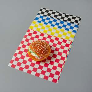 Printed Plaid Greaseproof <b>Paper</b> 100% Virgin Pulp Custom Deli <b>Food</b> Package Parchment <b>Paper</b> - Product Image 4