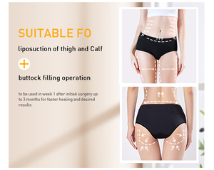 Pantalones moldeadores de cuerpo postoperatorio relleno de nalgas de tela de doble capa, ropa moldeadora de cadera - Product Image 2