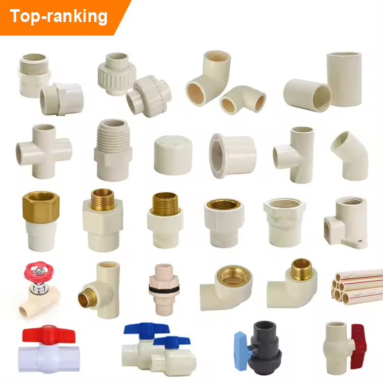 Factory Customization Plastic CPVC UPVC Fitting Plumbing Material PVC Pipe Fittings For Pipe Joint