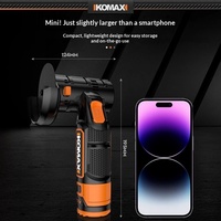 Mini-meuleuse d'angle à moteur à balais avec batterie au lithium Komax 16,8 V - Machine de polissage et de découpe rechargeable multifonctionnelle pour la maison